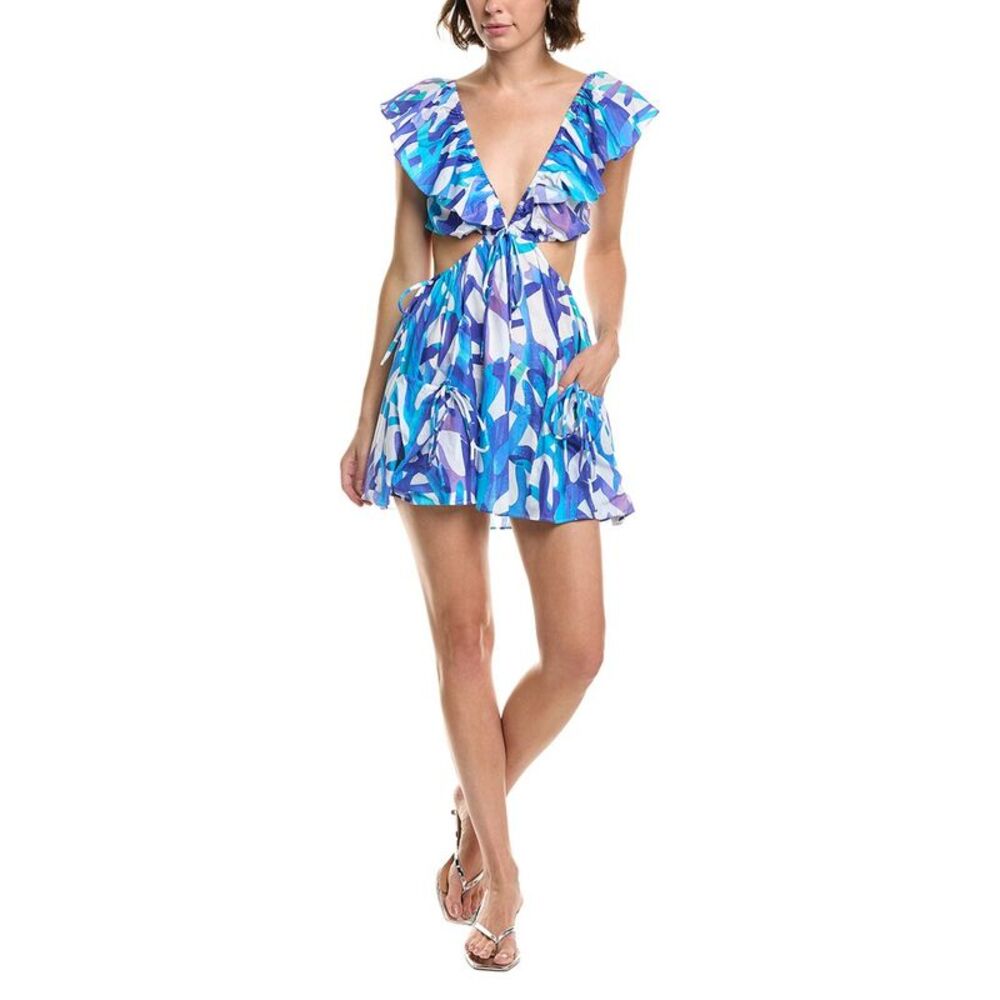 Milly Womens  Delilah Voile Dress, Blue
